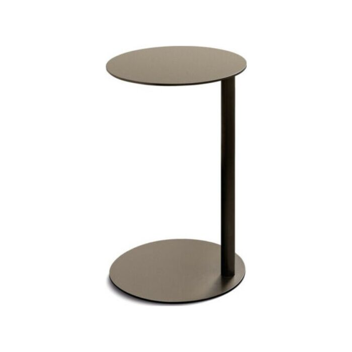 samoa DISK Tavolino rotondo Ø 30 cm con struttura e piano in metallo