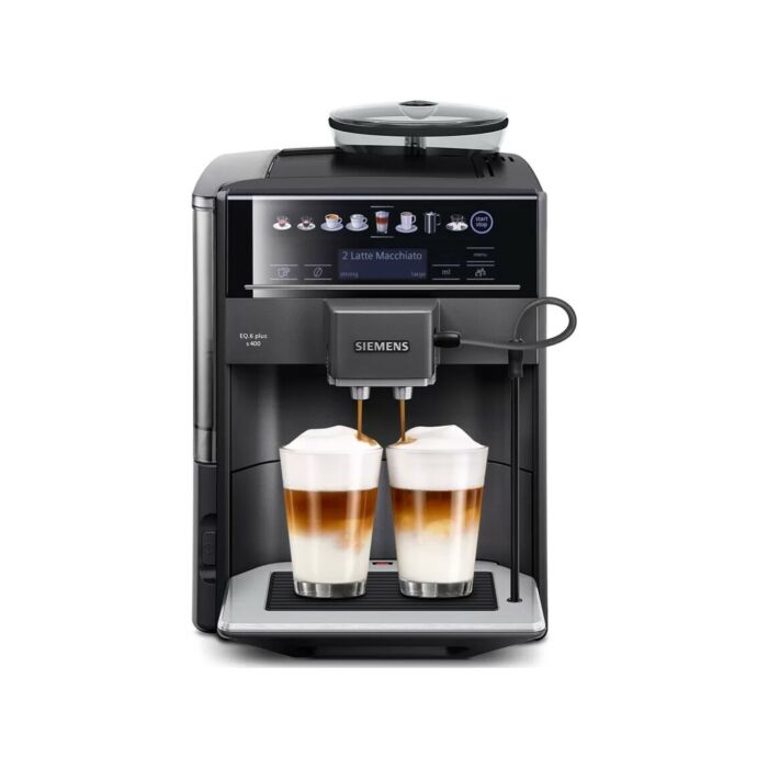siemens TE654319RW eq6 plus s400 Automatische Kaffeemaschine - Schwarz/Metallic-Grau