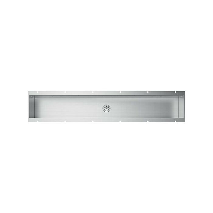 foster 3025880 Canale attrezzato sottotop 86 x 17 - inox spazzolato