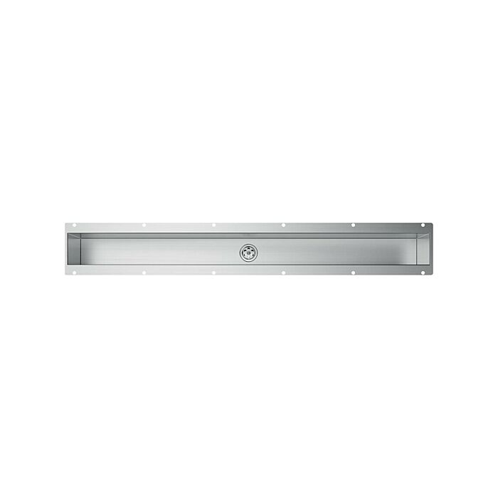 foster 3025881 Canale attrezzato sottotop 85 x 12 - inox spazzolato