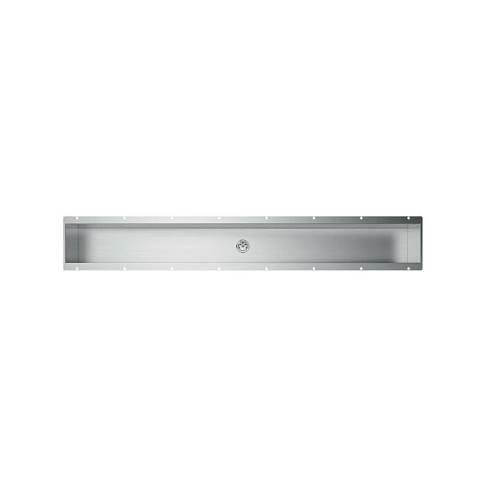 foster 3026880 Canale attrezzato sottotop 114 x 17 - inox spazzolato