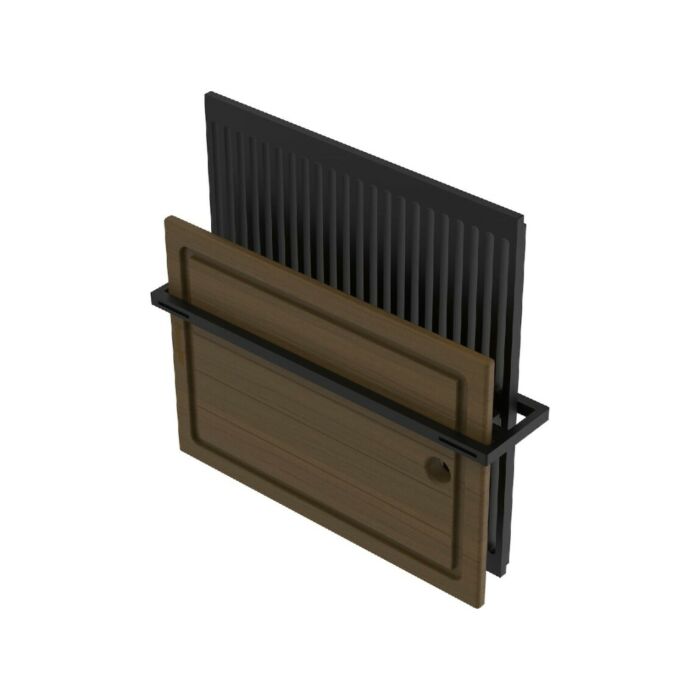 foster 8100715 Kit accessori per canale attrezzato 38 x 9 - black