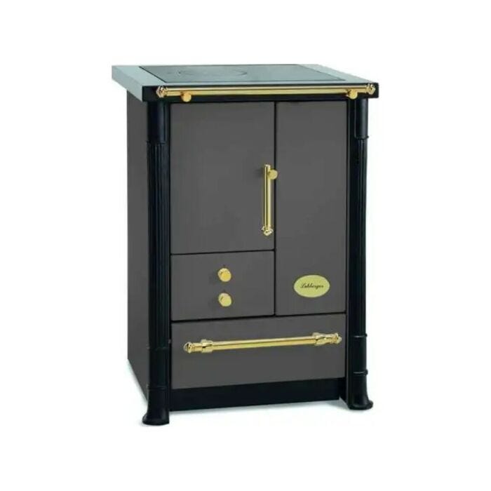 lohberger LM 50 SALZBURG Holzofen, Heißluft, natürliche Konvektion, 5,0 kW – Metallic-Anthrazit