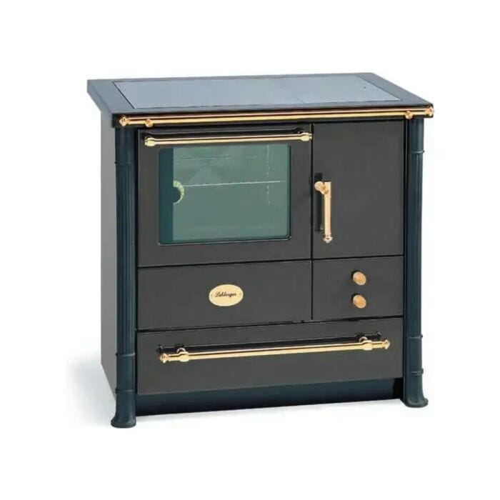 lohberger LC 80 SALZBURG Holzofen, Heißluft, natürliche Konvektion, 7,0 kW – Metallic-Anthrazit