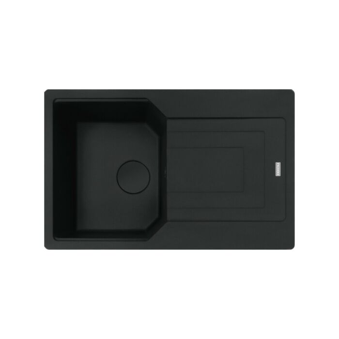 franke UBG 611-78 Urban 1 bowl built-in sink 78 x 50 cm with reversible drainer - black matt