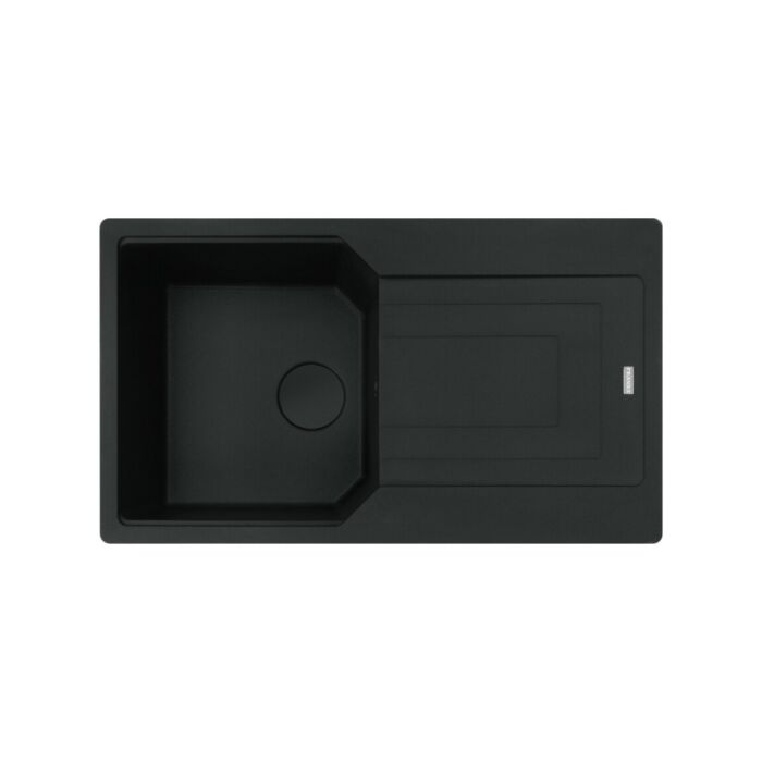 franke UBG 611-86 Urban 1 bowl built-in sink 86 x 50 cm with reversible drainer - black matt