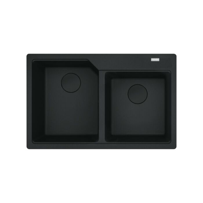 franke UBG 620-78 Urban Lavello 2 vasche incasso 78 x 50 - black matt