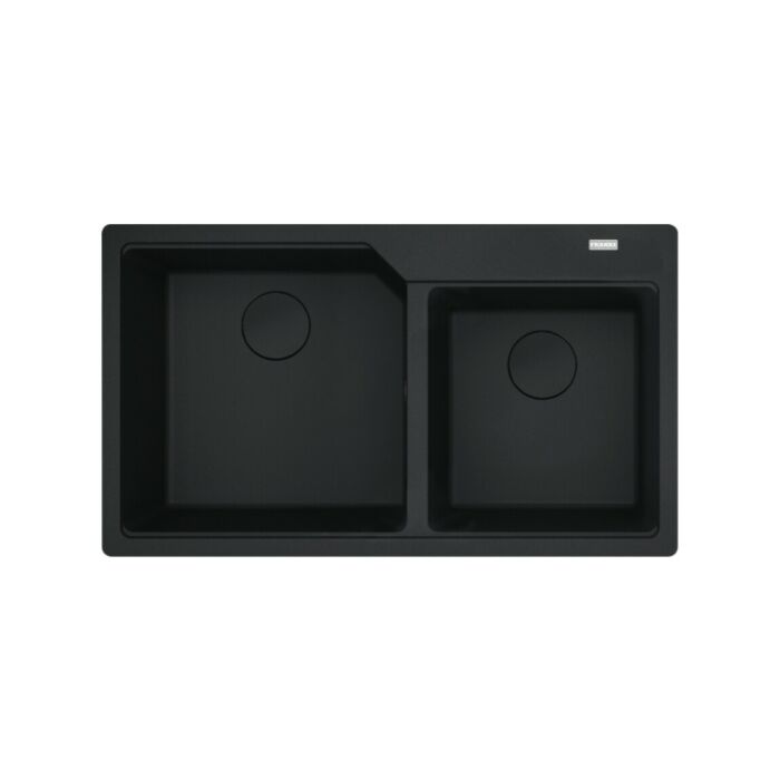 franke UBG 620-86 Urban 2 bowl built-in sink 86 x 50 cm - black matt