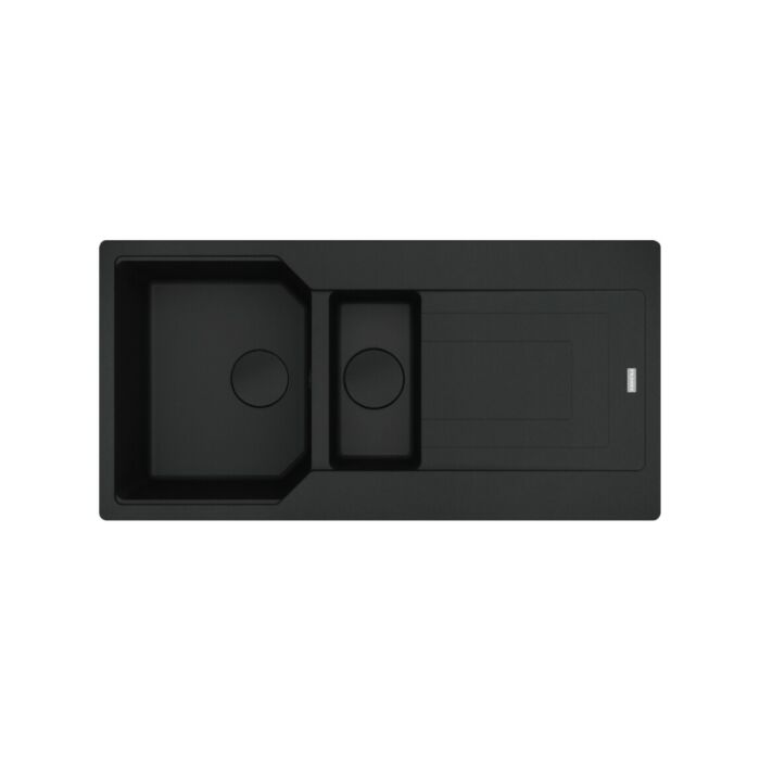 franke UBG 651-100 Urban 1 1/2 bowl built-in sink 100 x 50 cm with reversible drainer - black matt