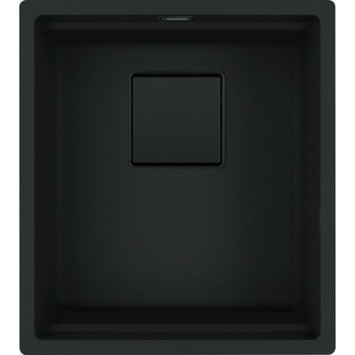 franke KNG 110-37 Kubus 2 Lavello 1 vasca sottotop 37 x 42 - black matt