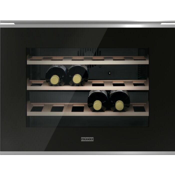 franke FMY 24 WCR N XS Mythos Built-in wine cellar cm. 59 hours. 45 - 24 bottles - black crystal/satin stainless steel
