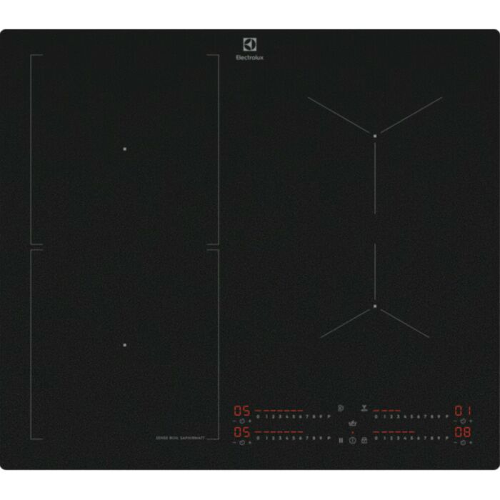electrolux EIS62453IZ Serie 700 SenseBoil Plaque à induction cm. 58 - vitrocéramique noire