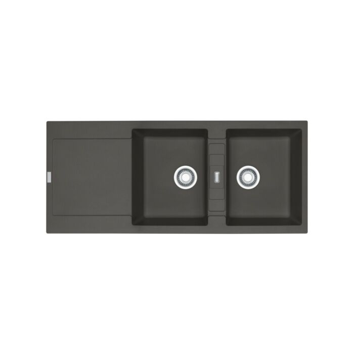 franke MRG 621 Maris 2 bowl built-in sink 116 x 50 with reversible drainer - slate gray