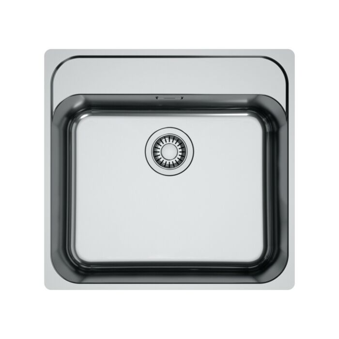franke SRX 210-50 TL Smart Halbbündiges/bündiges Spülbecken mit 1 Becken, 53 x 51 – satinierter Edelstahl