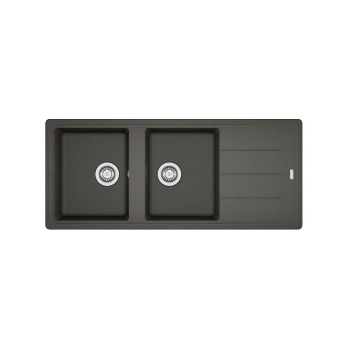 franke BFG 621 Boston 2 bowl built-in sink 116 x 50 with reversible drainer - slate gray