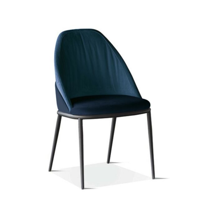sedit RENOIR BICOLOR RENBCK Sedia con struttura in metallo e seduta in tessuto | pelle | ecopelle | econabuk - rivestimento bicolore
