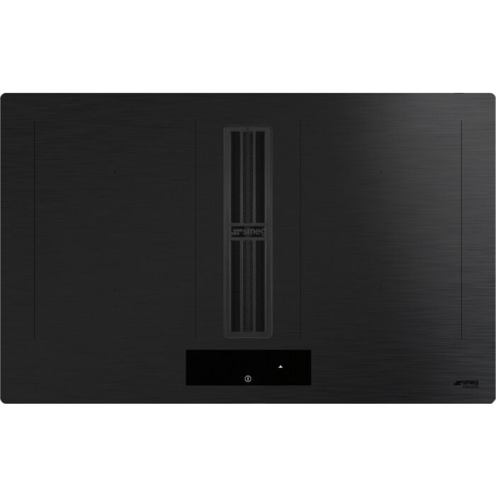 smeg design HOBD382MB2 Classica Induction hob cm. 80 with integrated hood 650 m3/h - matt black glass ceramic