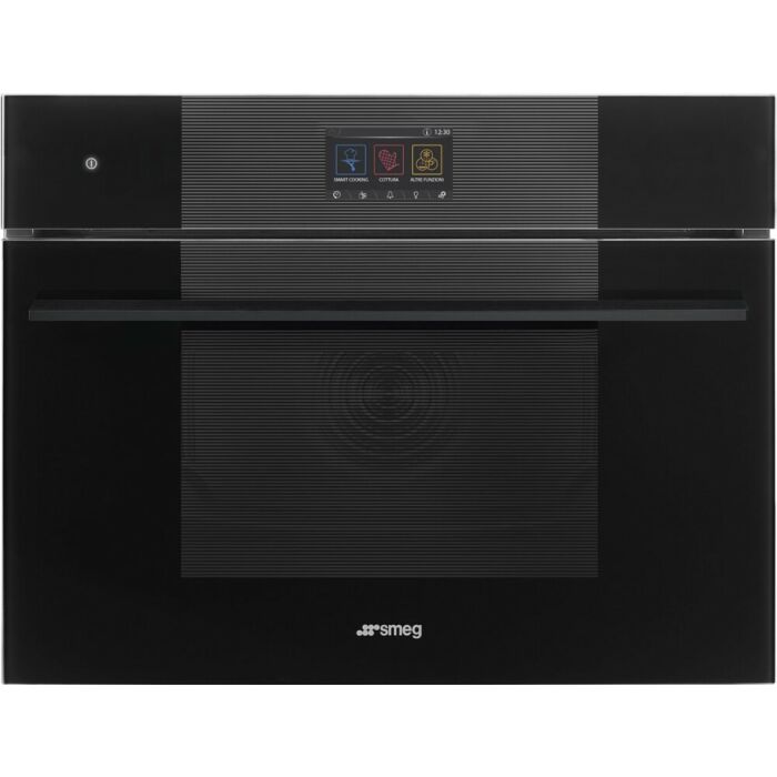 smeg design SO4104S4PB3 Linea - Steam100 Pro Four à vapeur combiné cm. 60 heures. 45 - noir