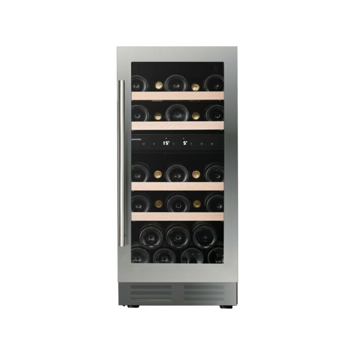 dunavox DAUF-32.78DSS Flow-32D Wine cellar cm. 38 - 32 bottles - stainless steel