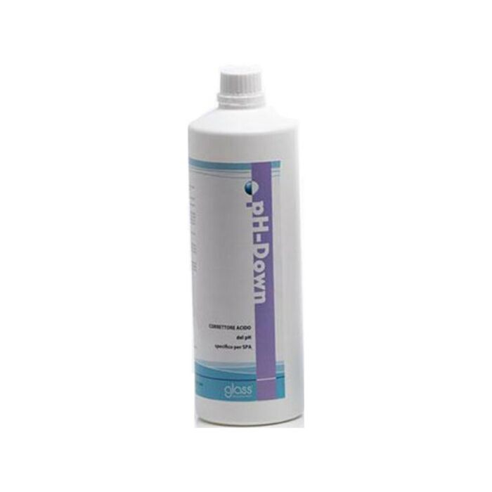 glass pH Down Acid pH correction solution for mini-pools
