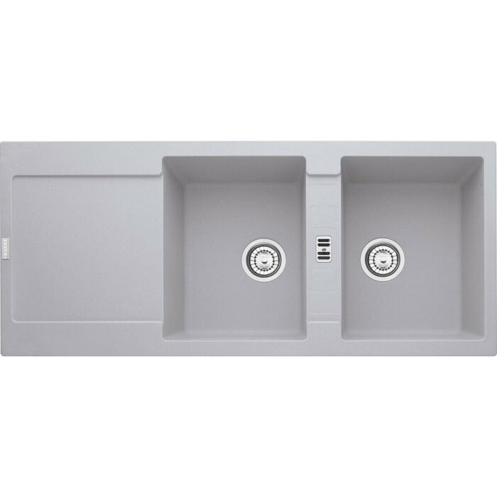 franke MRG 621 Maris Built-in 2-bowl sink 116 x 50 with reversible drainer - aluminium