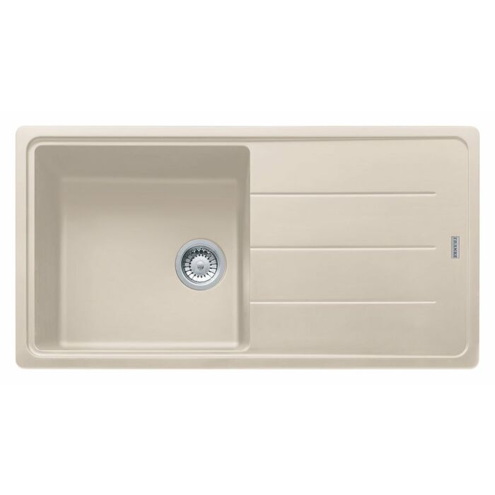 franke BFG 611-97 Boston 1 bowl built-in sink 97 x 50 with reversible drainer - sahara