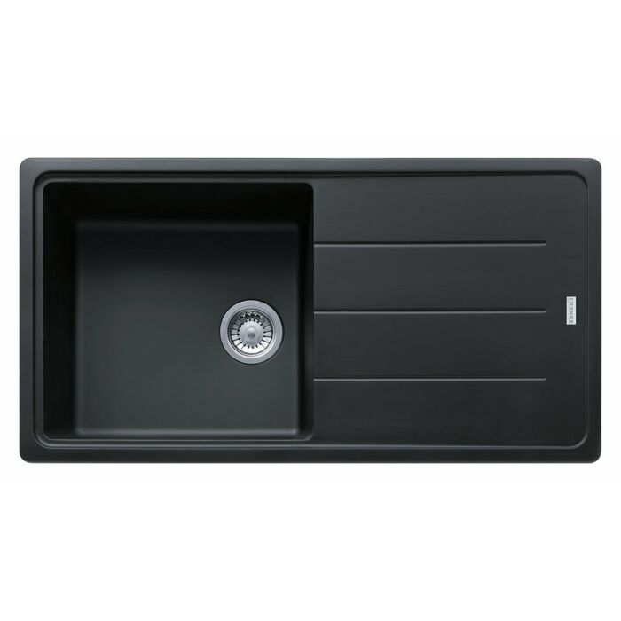 franke BFG 611-97 Boston 1 bowl built-in sink 97 x 50 with reversible drainer - black