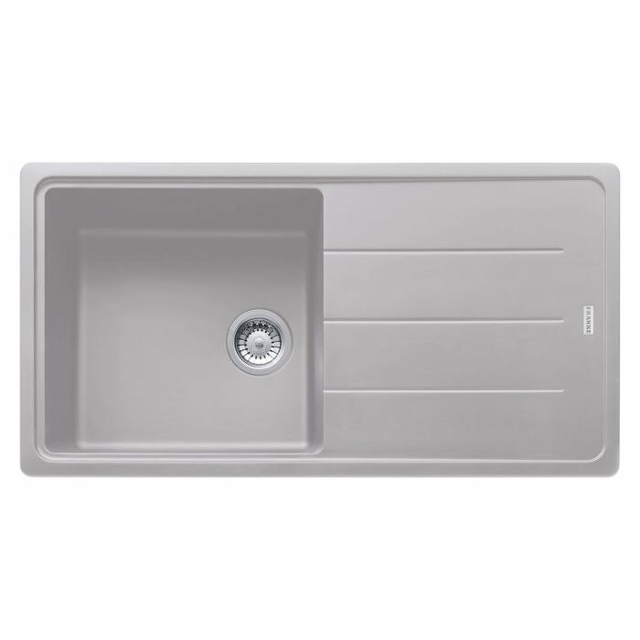 franke BFG 611-97 Boston Built-in 1 bowl sink 97 x 50 with reversible drainer - aluminum