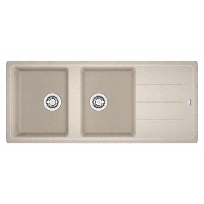 franke BFG 621 Boston Built-in 2-bowl sink 116 x 50 with reversible drainer - sahara