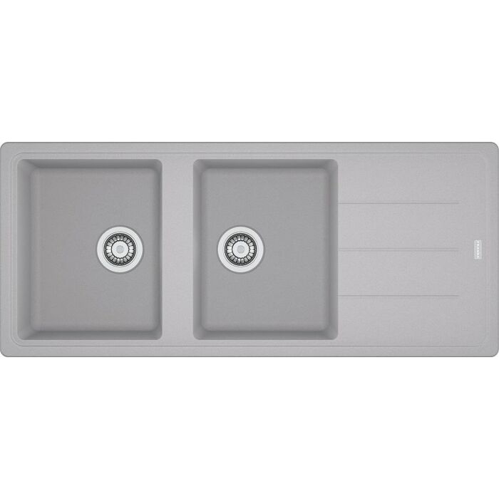 franke BFG 621 Boston Built-in 2-bowl sink 116 x 50 with reversible drainer - aluminium