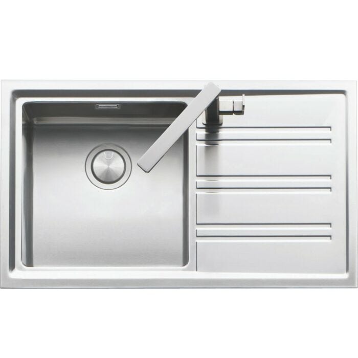 barazza 1LES91PD EASY SEMIFILO SPÜLEN FILOTOP CM. 86 x 51 INOX-GEZOGENE WALZE