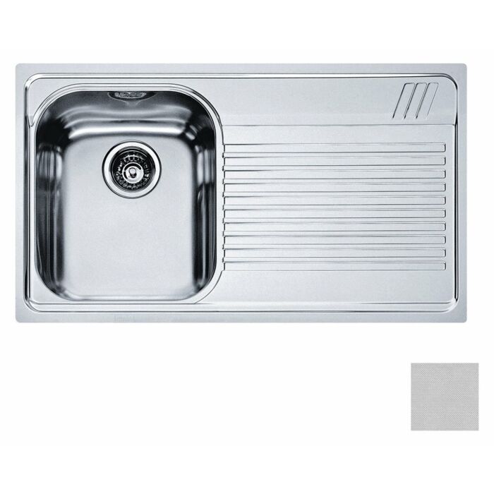 franke AMT 611 Armonia Lavello 1 vasca incasso 86 x 50 con gocciolatoio destro - microdekor