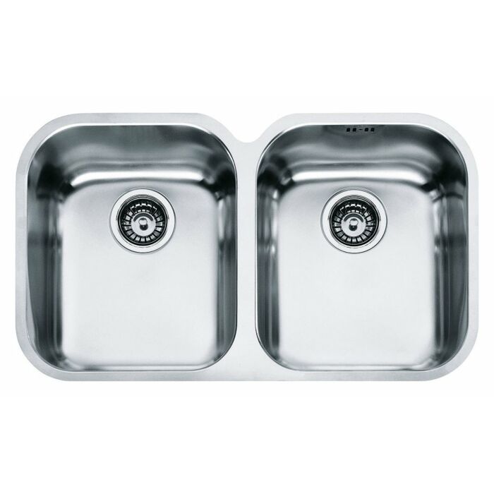 franke AMX 120 Lavello 2 vasche sottotop 72 x 40 - inox satinato