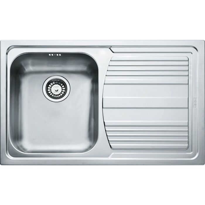 franke LLX 611 Logica Line Lavello 1 vasca incasso 79 x 50 con gocciolatoio destro - inox satinato