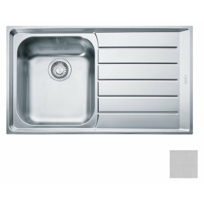franke NET 611 Neptune Lavello 1 vasca incasso 86 x 51 con gocciolatoio destro - microdekor