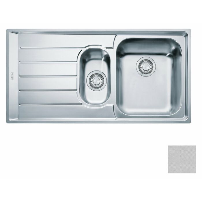 franke NET 651 Neptune Sink 1 and 1/2 bowl built-in 100 x 51 with left drainer - microdekor
