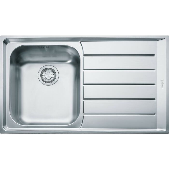 franke NEX 611 Neptune Lavello 1 vasca incasso 86 x 51 con gocciolatoio destro - inox satinato