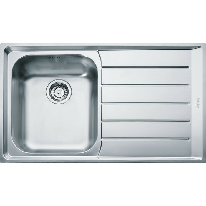 franke NEX 211 Neptune Lavello 1 vasca semifilo/filotop 86 x 51 con gocciolatoio destro - inox satinato