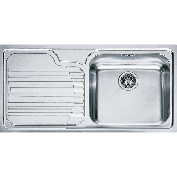 franke GAX 611 Galassia Lavello 1 vasca incasso 100 x 50 con gocciolatoio sinistro - inox satinato