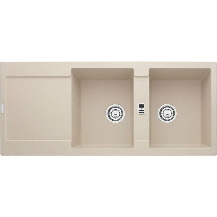 franke MRG 621 Maris Built-in 2-bowl sink 116 x 50 with reversible drainer - sahara