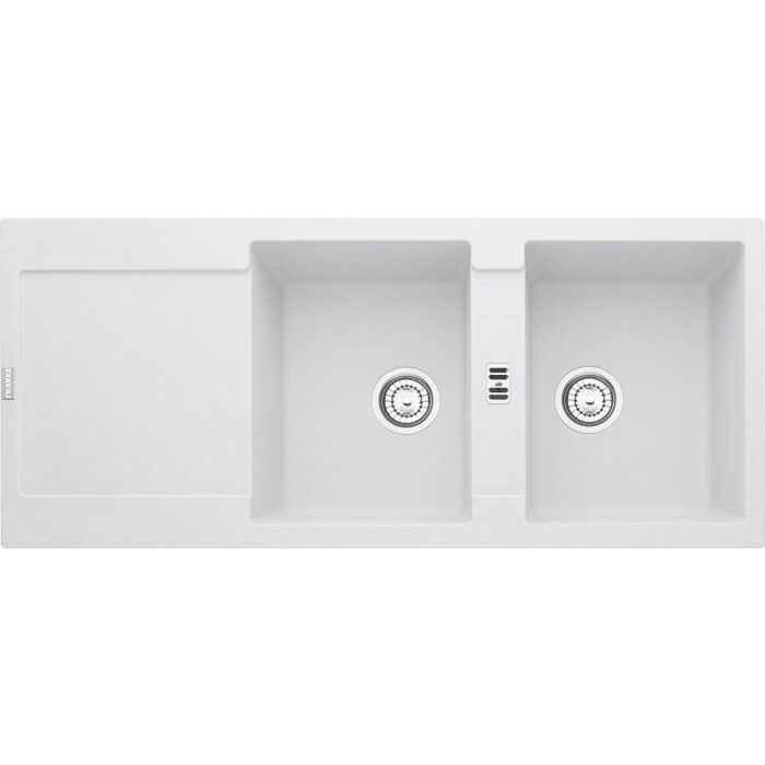 franke MRG 621 Maris Built-in 2-bowl sink 116 x 50 with reversible drainer - white