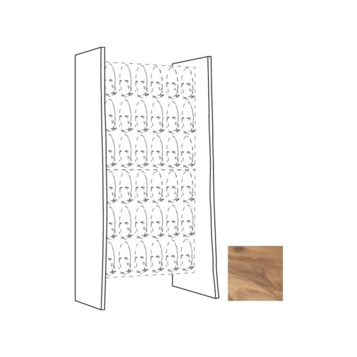elite LVFI026 Coppia fianchi standard suar massiccio monofacciale cm. 26/30 h 180 sp. 4