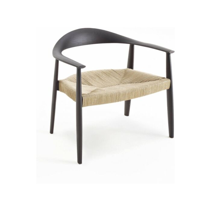 colico ODYSSÈE/ODYSSÈE.M/ODYSSÈE.XL Poltroncina con struttura in legno e seduta in paglia | tessuto | ecopelle | pelle