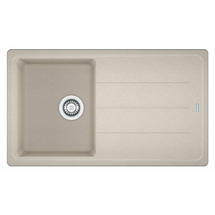 franke BFG 611-86 Boston 1 bowl built-in sink 86 x 50 with reversible drainer - sahara