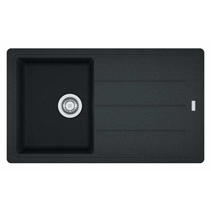 franke BFG 611-86 Boston 1 bowl built-in sink 86 x 50 with reversible drainer - black