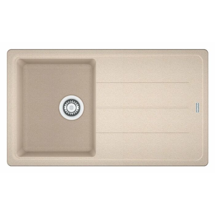 franke BFG 611-86 Boston 1 bowl built-in sink 86 x 50 with reversible drainer - oats