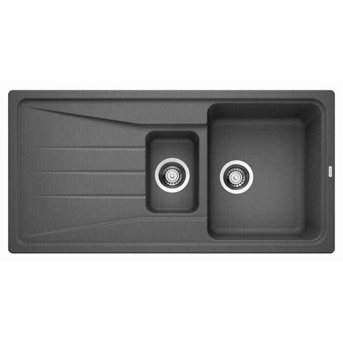 blanco SONA 6 S Sona Built-in sink 100 x 50 cm silgranit - rock gray - reversible drip