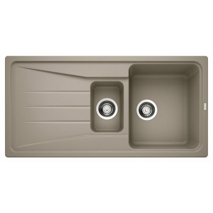blanco SONA 6 S Sona Built-in sink cm. 100 x 50 silgranit - truffle - reversible drip