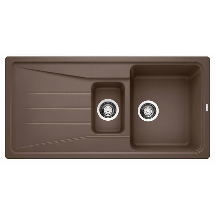 blanco SONA 6 S Sona Built-in sink cm. 100 x 50 silgranit - coffee - reversible drainer