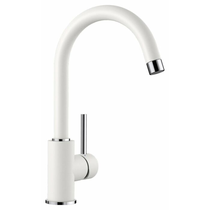 blanco MIDA Modern Kitchen mixer - silgranit - white